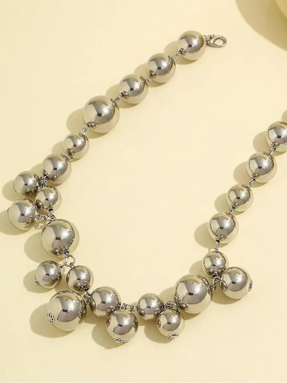 Anthropologie shiny silver